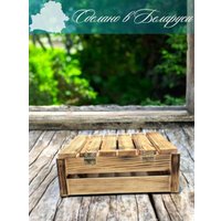 Ларец Florbox Деревянный с крышкой 27x27x10 см (обжиг)