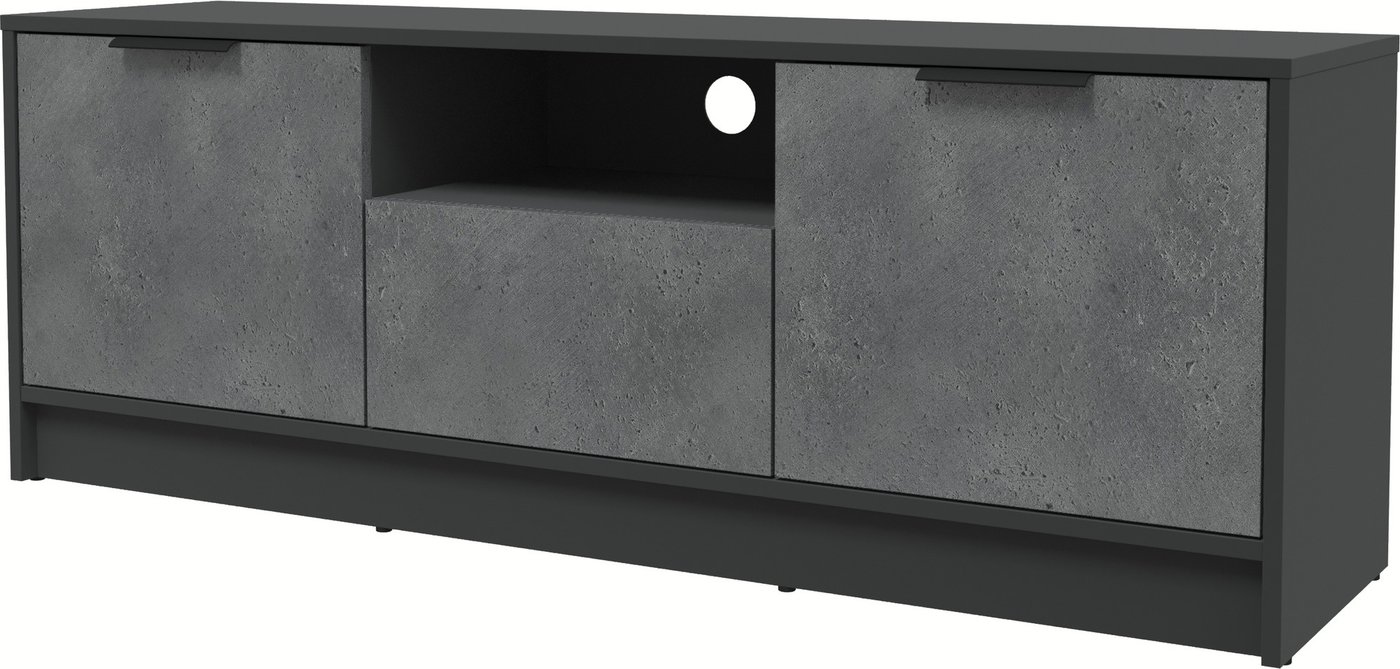 

Тумба Интерлиния ТВ Концепт КТ-ТВ3-50 (бетон портленд/антрацит)