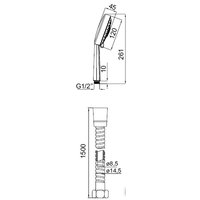 Душевой гарнитур  IDDIS TSH1601