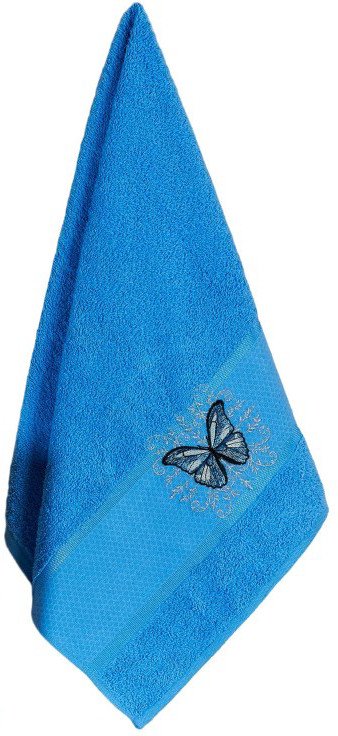 Полотенце Merzuka Kontes 50x90 11960 (в коробке,голубой)