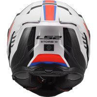 Мотошлем LS2 FF818 Storm III Sporty (M, белый/синий/красный)