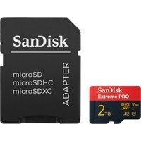 Карта памяти SanDisk Extreme PRO microSDXC SDSQXCD-2T00-GN6MA 2TB (с адаптером)