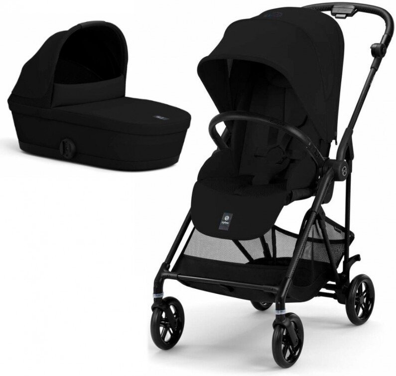 

Универсальная коляска Cybex Melio Carbon (2 в 1, magic black)