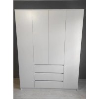 Шкаф распашной Астрид-Мебель Ницца-3 (белый)
