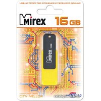 USB Flash Mirex Color Blade City 16GB (желтый) [13600-FMUCYL16]