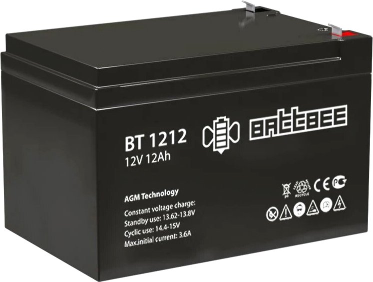 

Аккумулятор для ИБП BattBee BT 1212 (12В/12Ач)