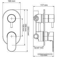 Смеситель Wasserkraft Dinkel 5871