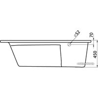Ванна Santek Майорка 150x90 R [1WH111985]