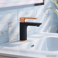 Смеситель IDDIS Slide SLIBG00i01 (черный/розовое золото)