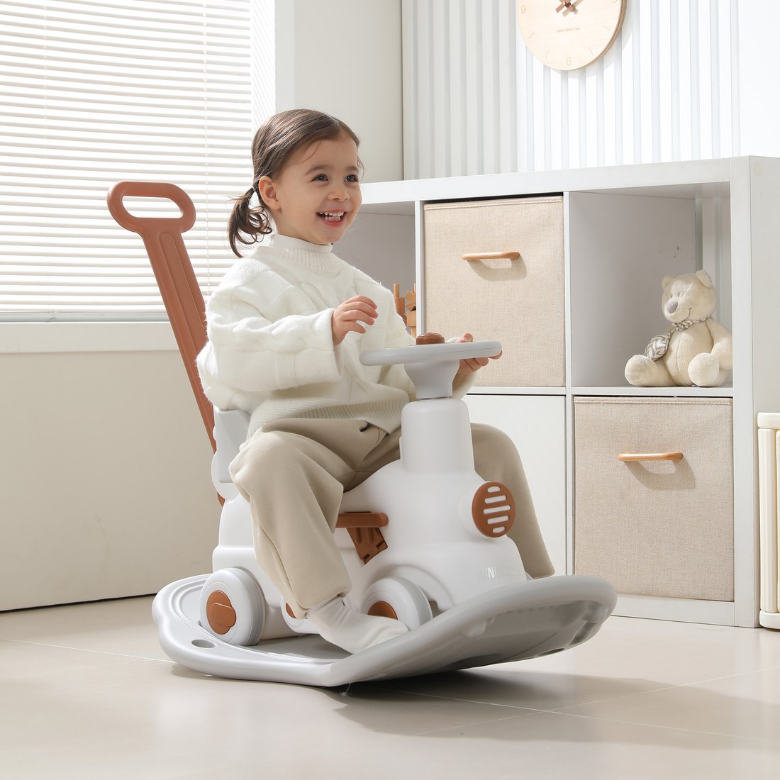 

Каталка UNIX kids Train (серый)