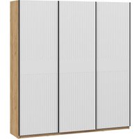 Шкаф-купе Трия Оскар Хилтон Т2 2100 271140 (ручка черная/дуб крафт золотой/белый матовый)