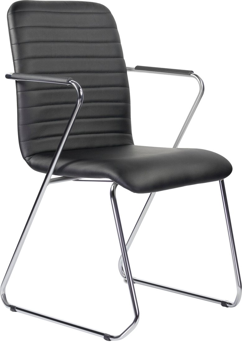 

Офисный стул Brabix Visit CF-101 (хром/экокожа черный)