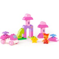 Конструктор Полесье Макси. Три кота. Карамелька на машинке 31277 (28эл)