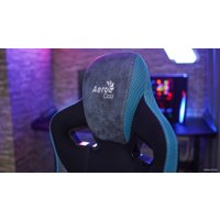 Игровое (геймерское) кресло AeroCool Count Steel Blue (черный/синий)