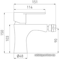 Смеситель Ferro Algeo BAG6