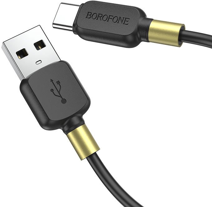 

Кабель Borofone BX59 USB Type-A - USB Type-C (1 м, черный)