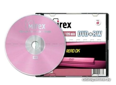 DVD+RW диск Mirex 4.7Gb 4x UL130022A4S (1 шт.)