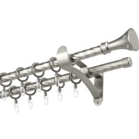 Карниз для штор Sundays Home Лайт Эридан 19мм+19мм двухрядный (витой, сатин, 4м)