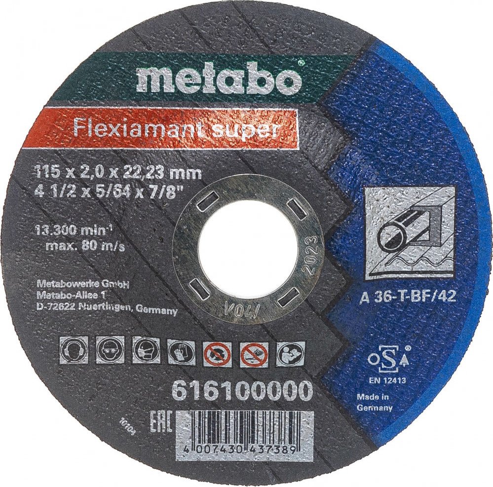 

Отрезной диск Metabo 616100000