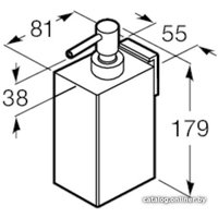 Дозатор для жидкого мыла Roca Rubik A816842001