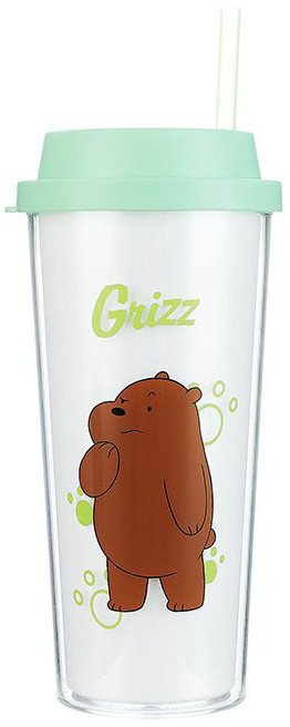 

Бутылка для воды Miniso We Bare Bears Гриз 4291 550мл (белый)