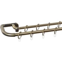 Карниз для штор UG Home Раздвижной 2-рядный 2UT-230-330-AB (античная латунь, 2.3-3.3м)
