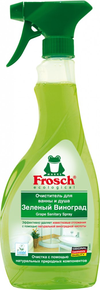 

Средство для сантехники Frosch Зеленый виноград 500 мл
