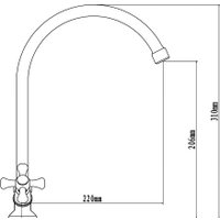 Смеситель Voda Laguna LGN519