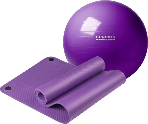 

Набор для йоги Sundays Fitness IR97506 + IR97402-65 (фиолетовый/фиолетовый)