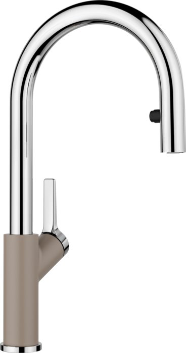 Смеситель Blanco Carena-S 521376 (tartufo/chrome)