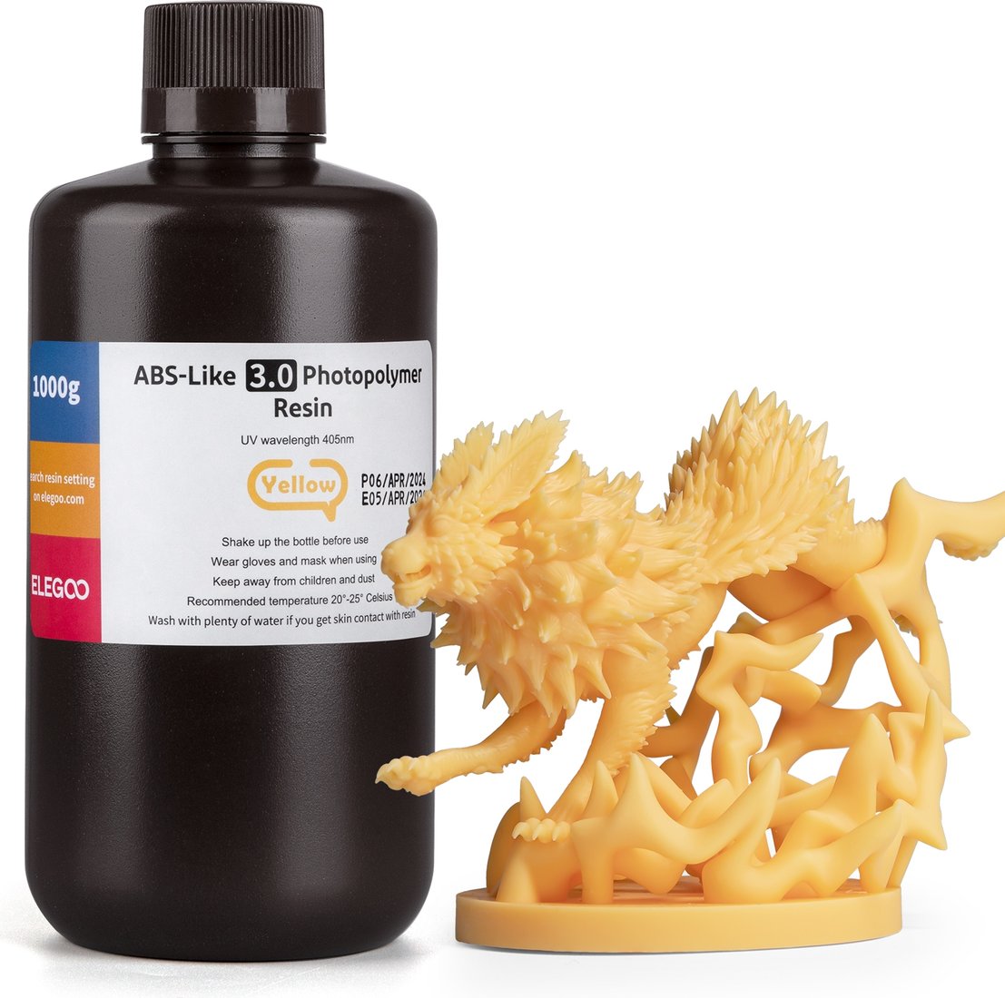 

Фотополимер Elegoo ABSlike V3.0 1кг (желтый)