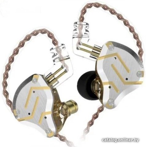 Наушники KZ Acoustics ZS10 Pro (без микрофона, блики золотого)