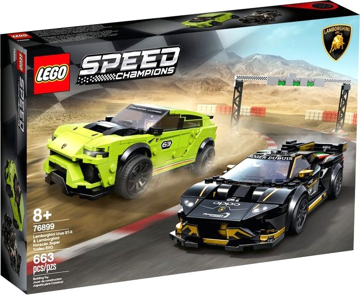 

Конструктор LEGO Speed Champions 76899 Lamborghini Urus ST-X и Huracan EVO