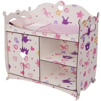 Кроватка для кукол Leader Toys Diamond Princess 82419 (короны)