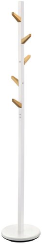 Вешалка для одежды Halmar W66 (белый/натуральный)