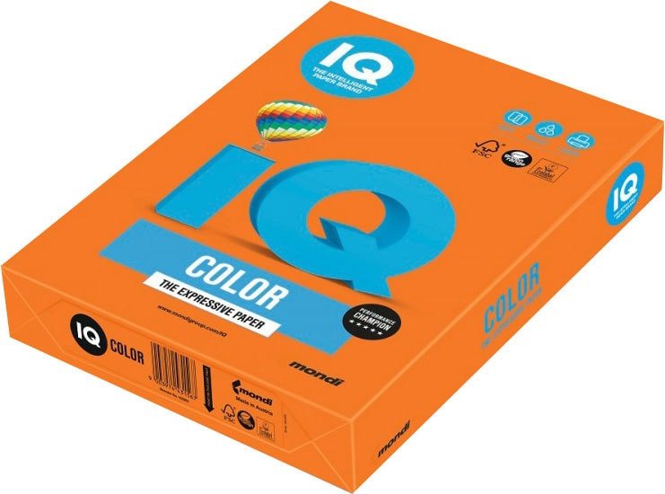 

Офисная бумага IQ Color OR43 A4 (оранжевый, 80 г/м2, 500 л)