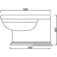 Биде BelBagno Boheme BB115BH