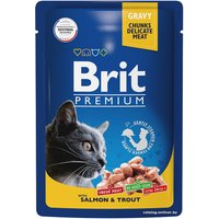 Пресервы Brit Premium лосось и форель в соусе 85 г