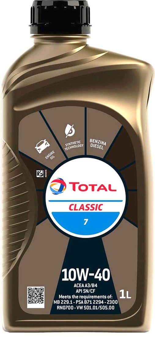 

Моторное масло Total Classic 7 SN/CF A3/B4 10W-40 1л