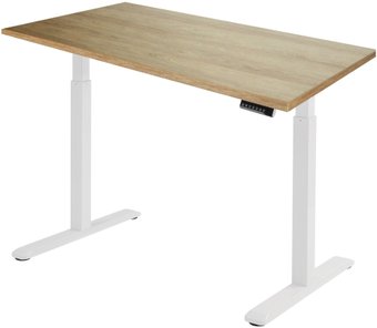 Стол с регулировкой высоты ErgoSmart Electric Desk 1360x800x36 мм (дуб натуральный/белый)