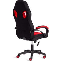 Игровое (геймерское) кресло TetChair Pilot флок/ткань (черный/черный/красный) в Солигорске