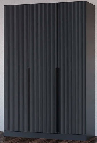 Феникс ФР№6 3-х створчатый (графит/графит софт, ручки черные)