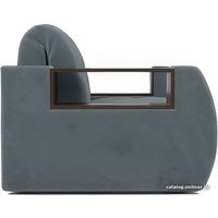 Кресло-кровать Мебель-АРС Барон №3 (велюр, серо-синий HB-178 26)