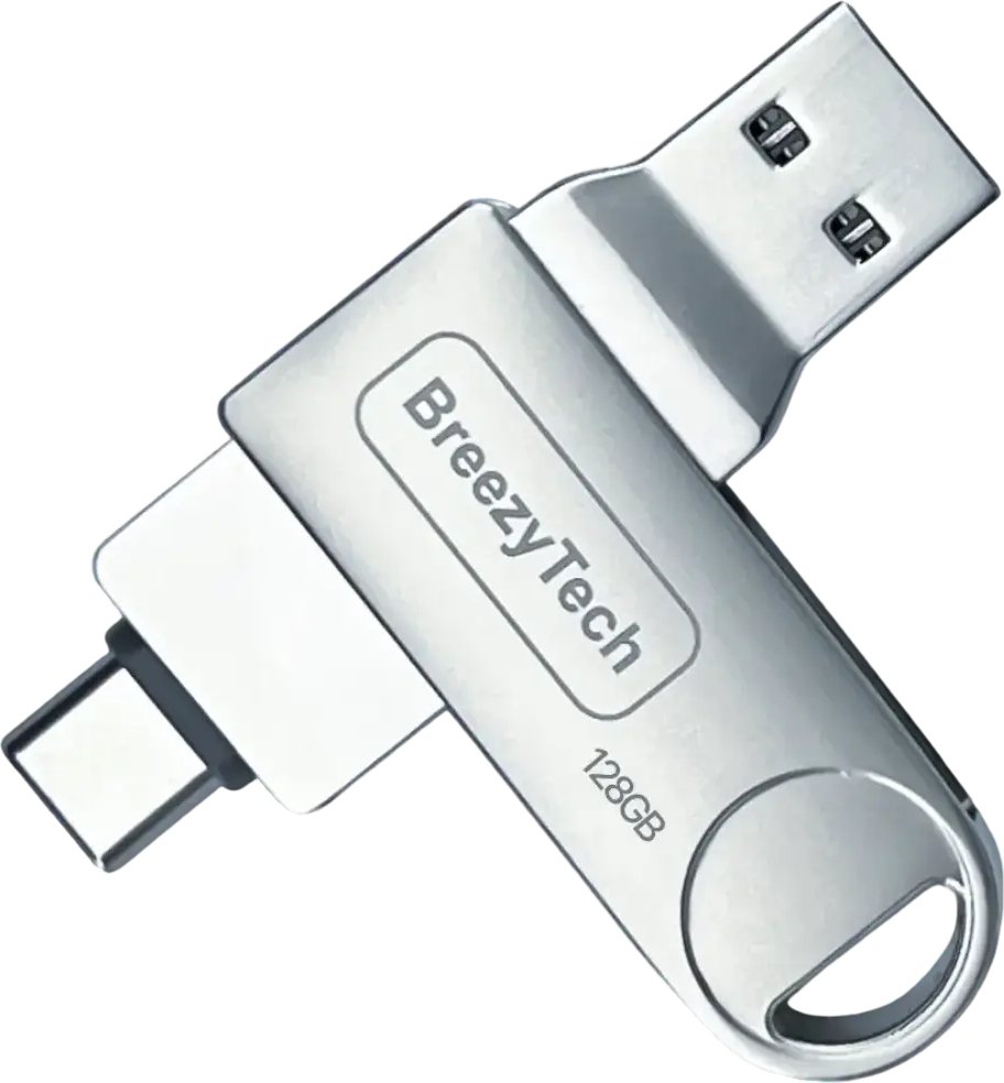 

USB Flash BreezyTech OTG120 128GB (металлик)