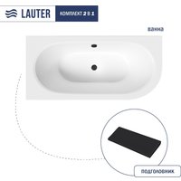 Ванна Lauter Bliss 150 L 21201051L (с черным подголовником)