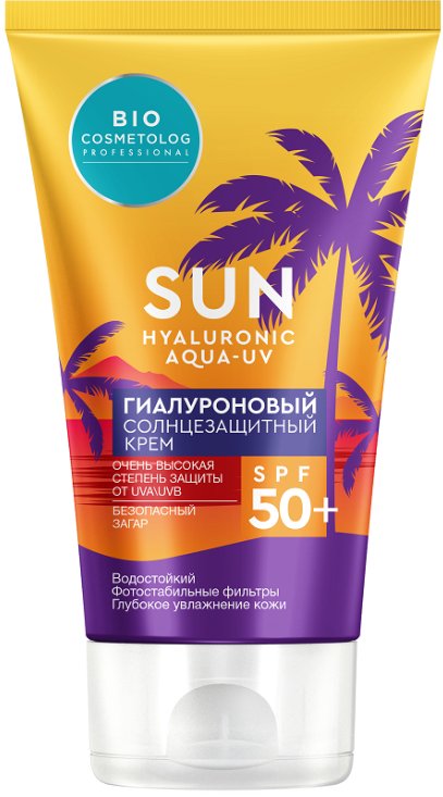 

Крем солнцезащитный Фитокосметик Крем солнцезащитный Sun SPF50+ гиалуроновый 150 мл