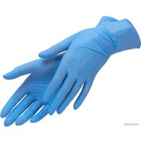 Нитриловые перчатки Merida Нитриловые неопудренные (M, 100 шт, синий)