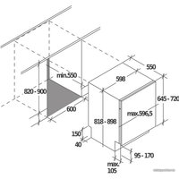Встраиваемая посудомоечная машина Candy CDIMN 4S613PS/E в Барановичах