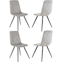 Стул Бюрократ CH-K1 4 шт (светло-серый Holland 09/черный)