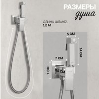 Гигиенический душ Hansberge H3077 (никель)